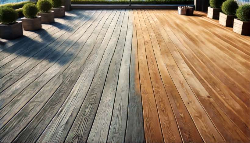 Nettoyage terrasse — Hush Garden paysagiste